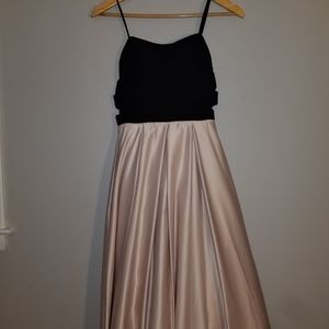 Strapless prom dress